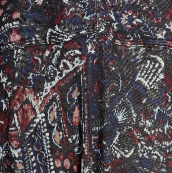 NEW FP Movement Black Combo High Tide Printed Jumpsuit M - Picture 6 of 6